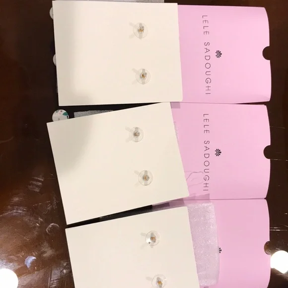 Lele Sadoughi Earrings 3 Pair - Picture 2 of 2